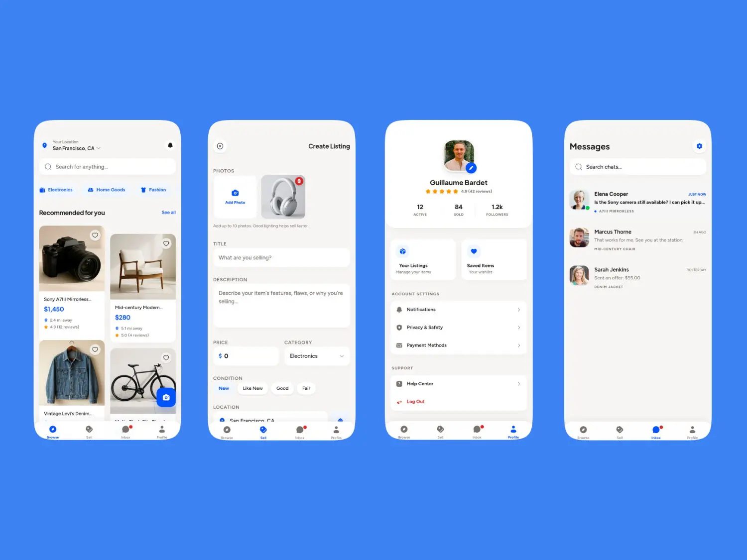 FB Modern Marketplace template cover