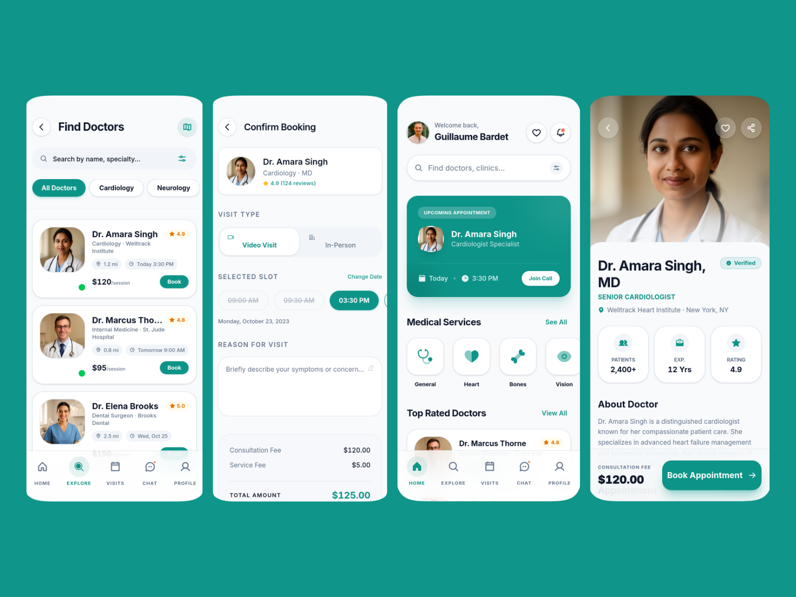 Doctor Appointment App template cover