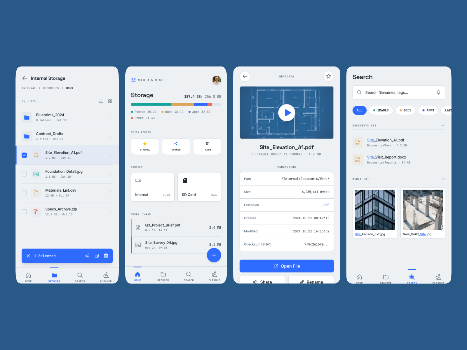 File Manager App template cover
