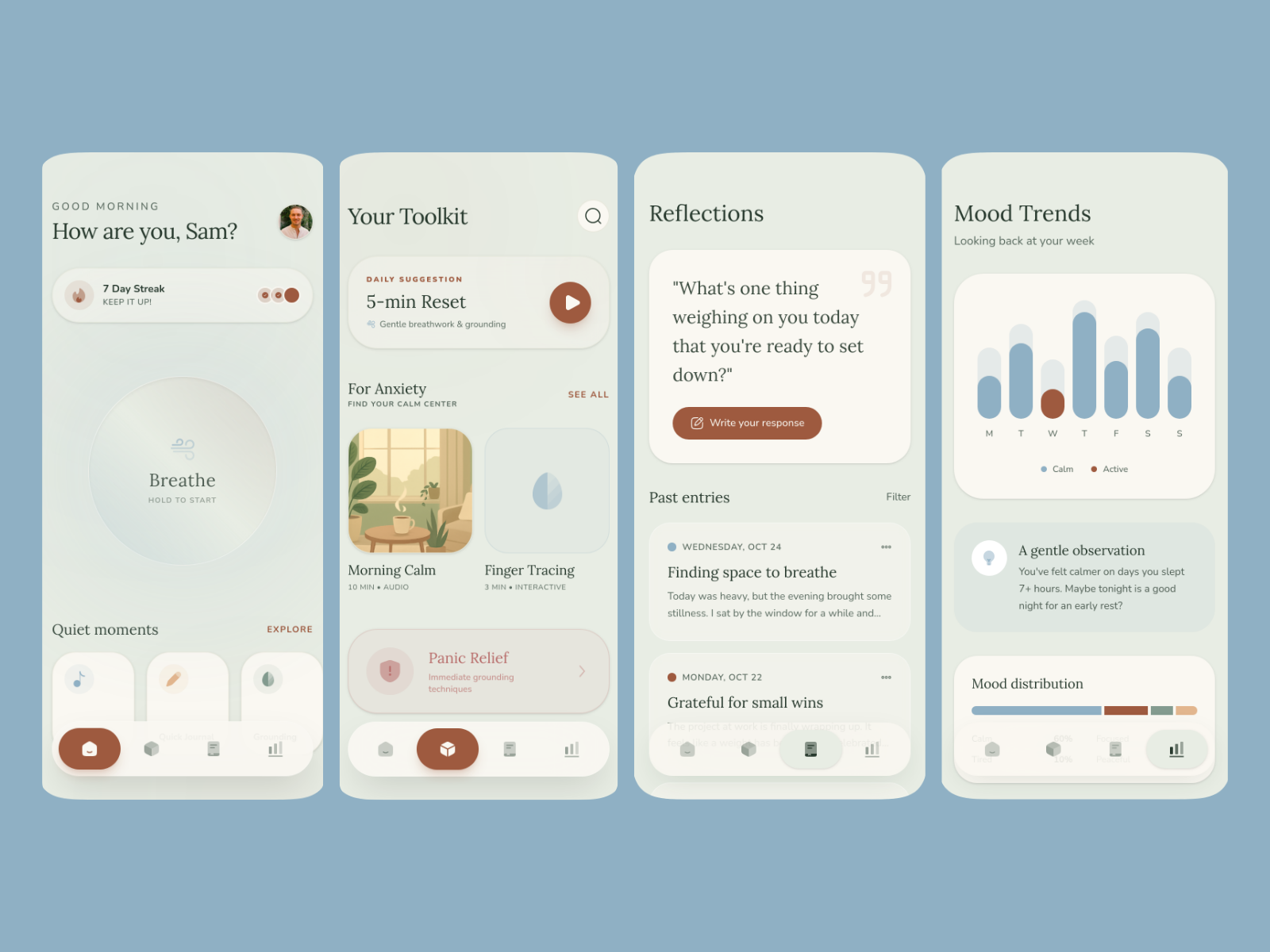 Mental Health App template cover