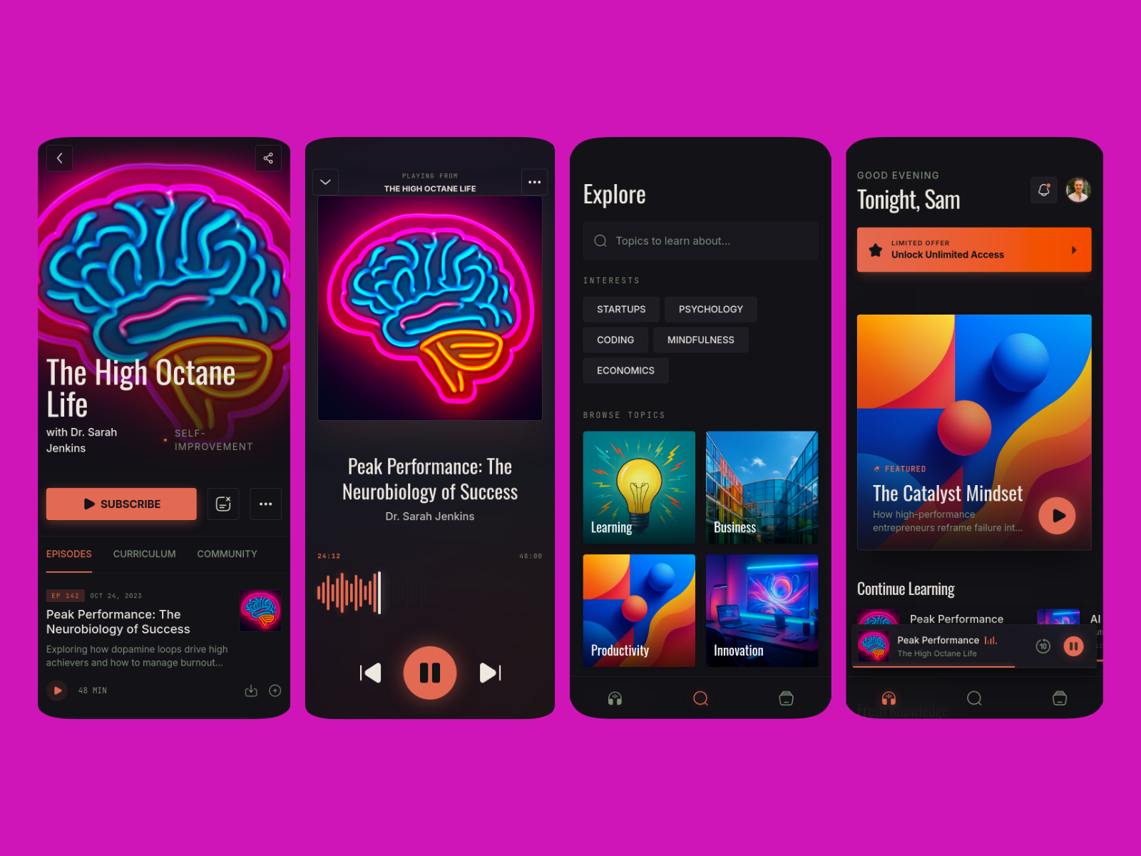 Podcasting App template cover