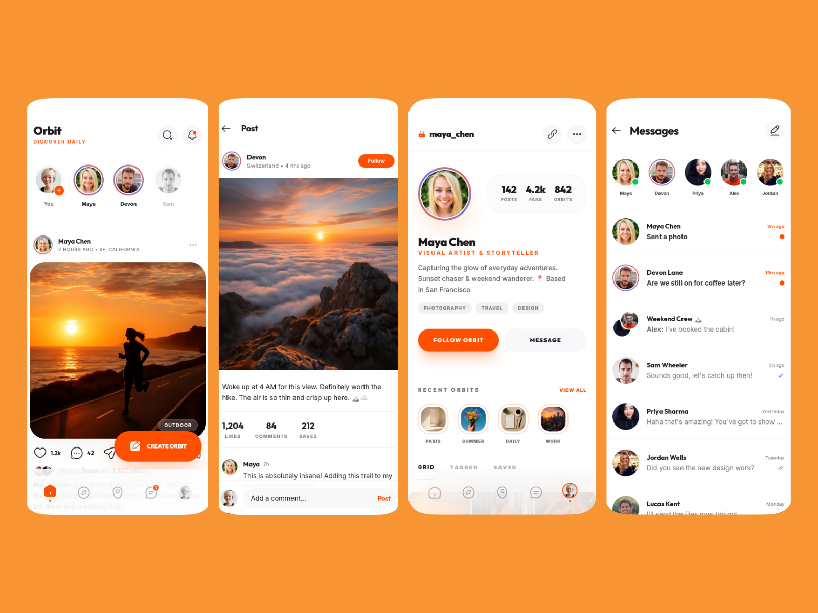 Social Networking App template cover