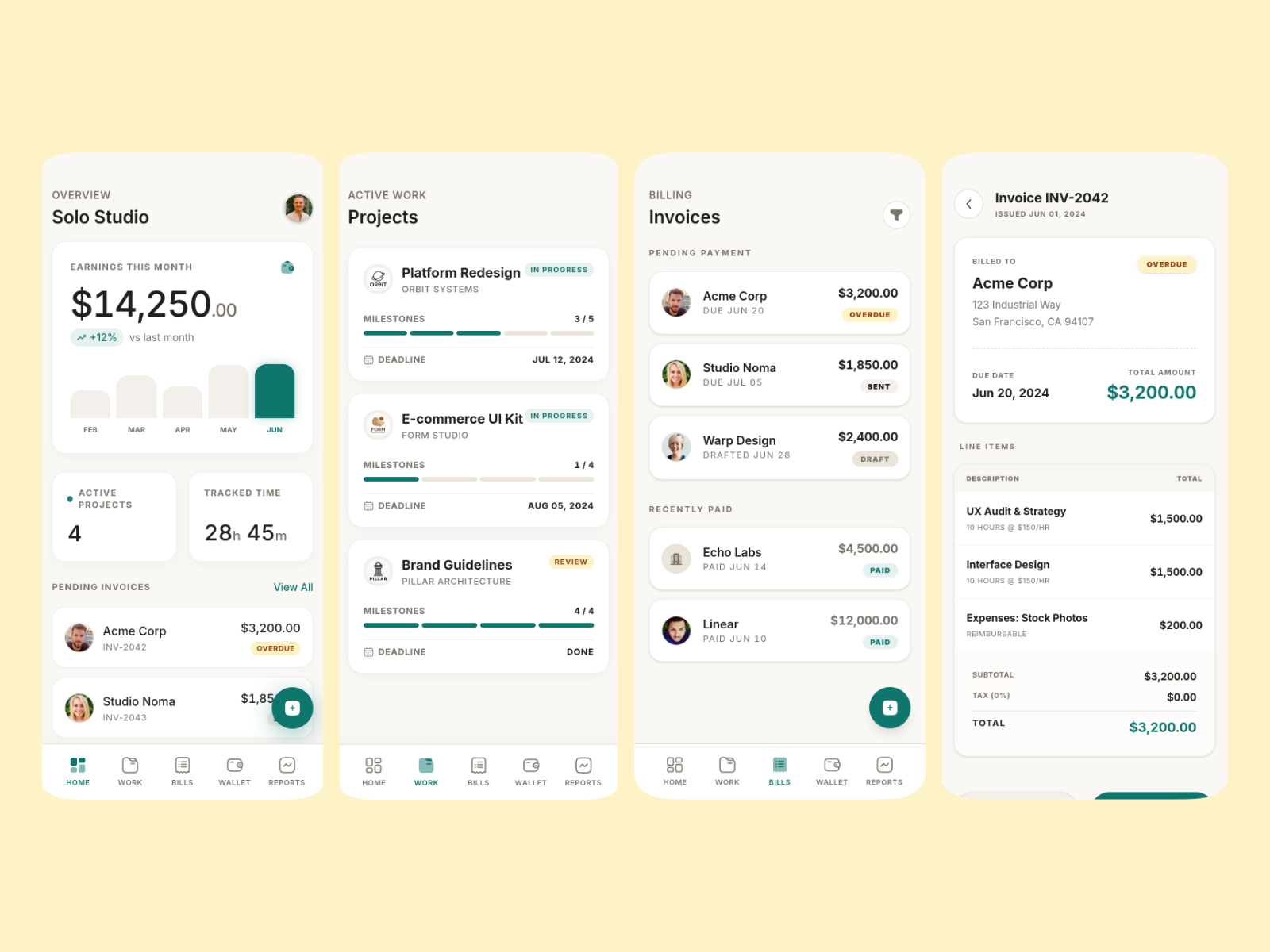 Freelance App template cover