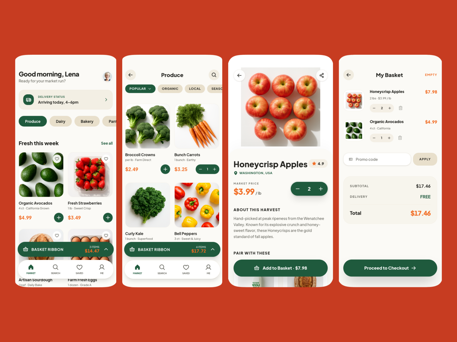 Grocery App template cover